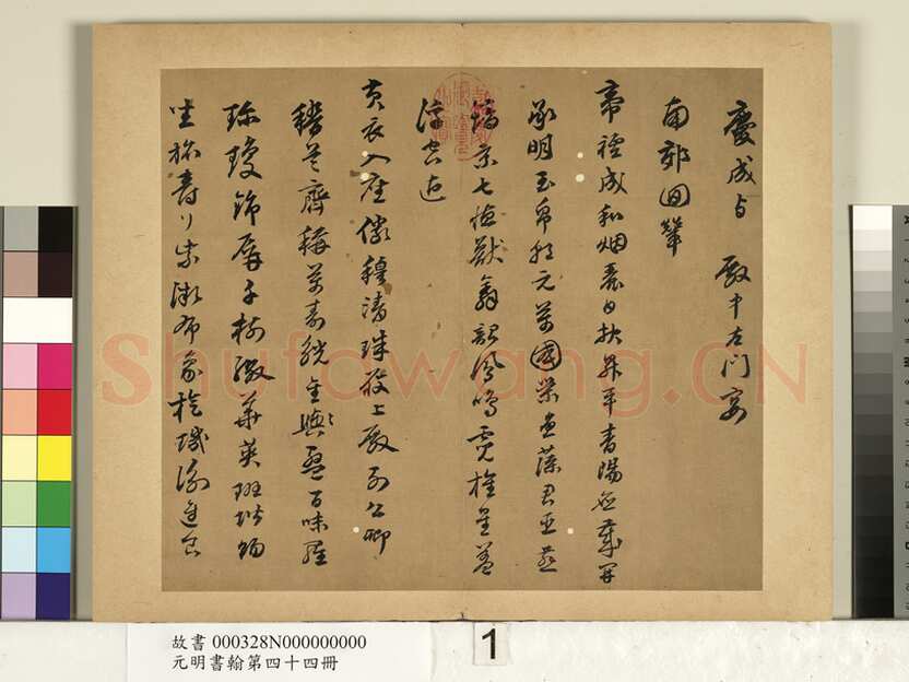 陈沂《行书诗帖、跋刁光“丛篁集羽图”》
