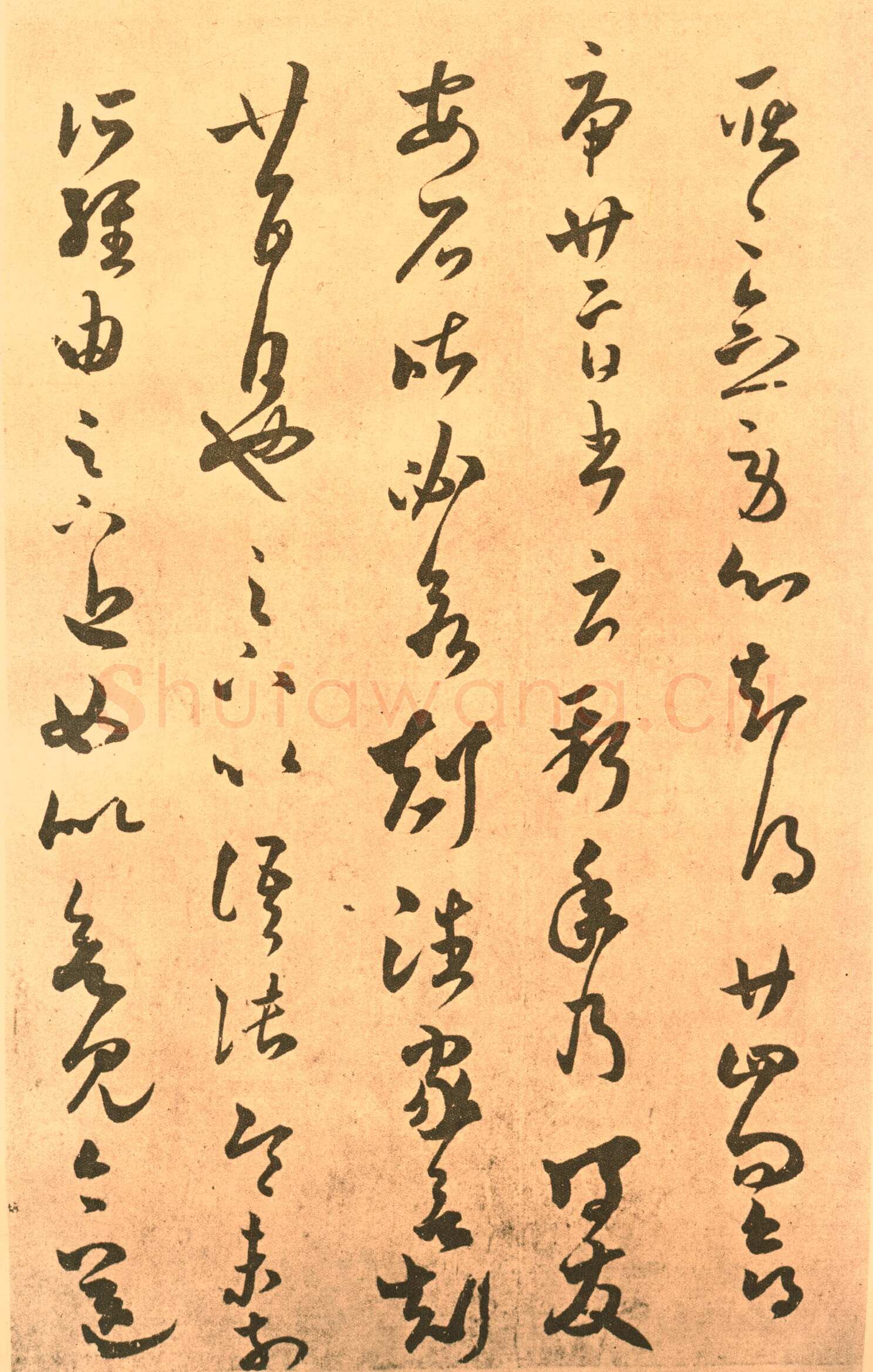 褚遂良《临王羲之长风帖》(传)纸本草书 27.5×40.9cm 台北故宫博物院藏
