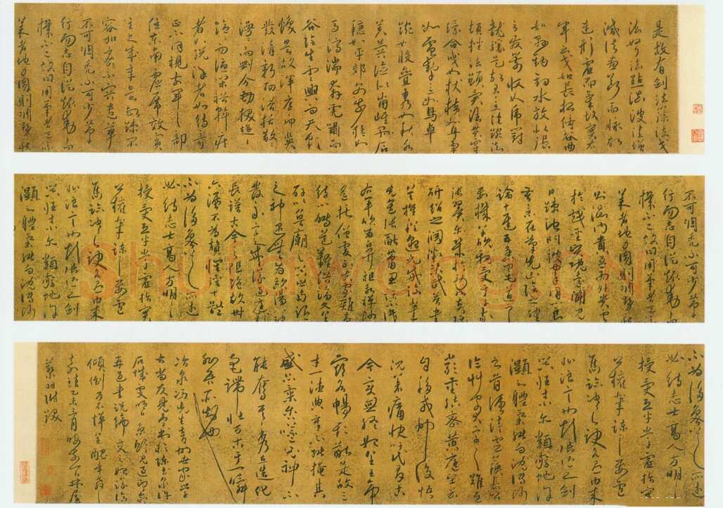蔡羽《论书法语卷》纸本草书 24.8×273.6cm，南京博物院藏