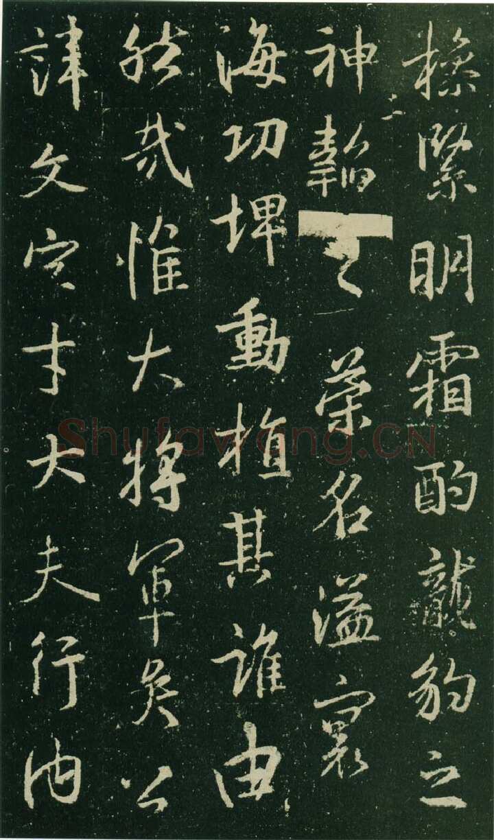 大雅《兴福寺半截碑》王羲之书法欣赏,摘自东晋唐集兴福寺半截碑