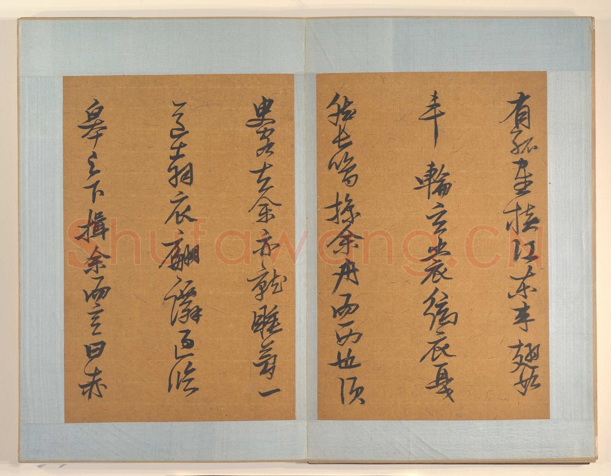 张瑞图《草书后赤壁赋》册 纸本 28.9×19.1厘米×8 天启六年(1626)纽约大都会艺术博物馆藏