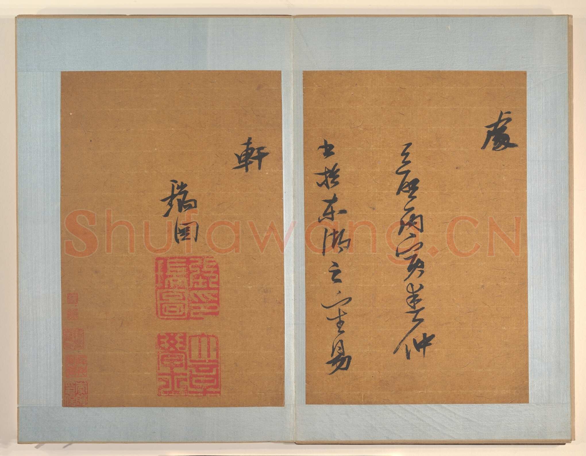 张瑞图《草书后赤壁赋》册 纸本 28.9×19.1厘米×8 天启六年(1626)纽约大都会艺术博物馆藏