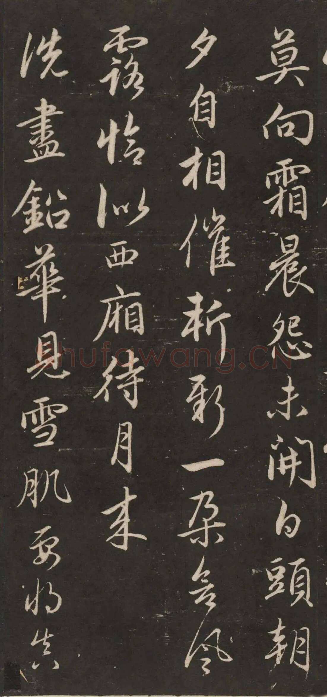 赵孟頫《行书苏轼梅花十绝》(墨拓)
