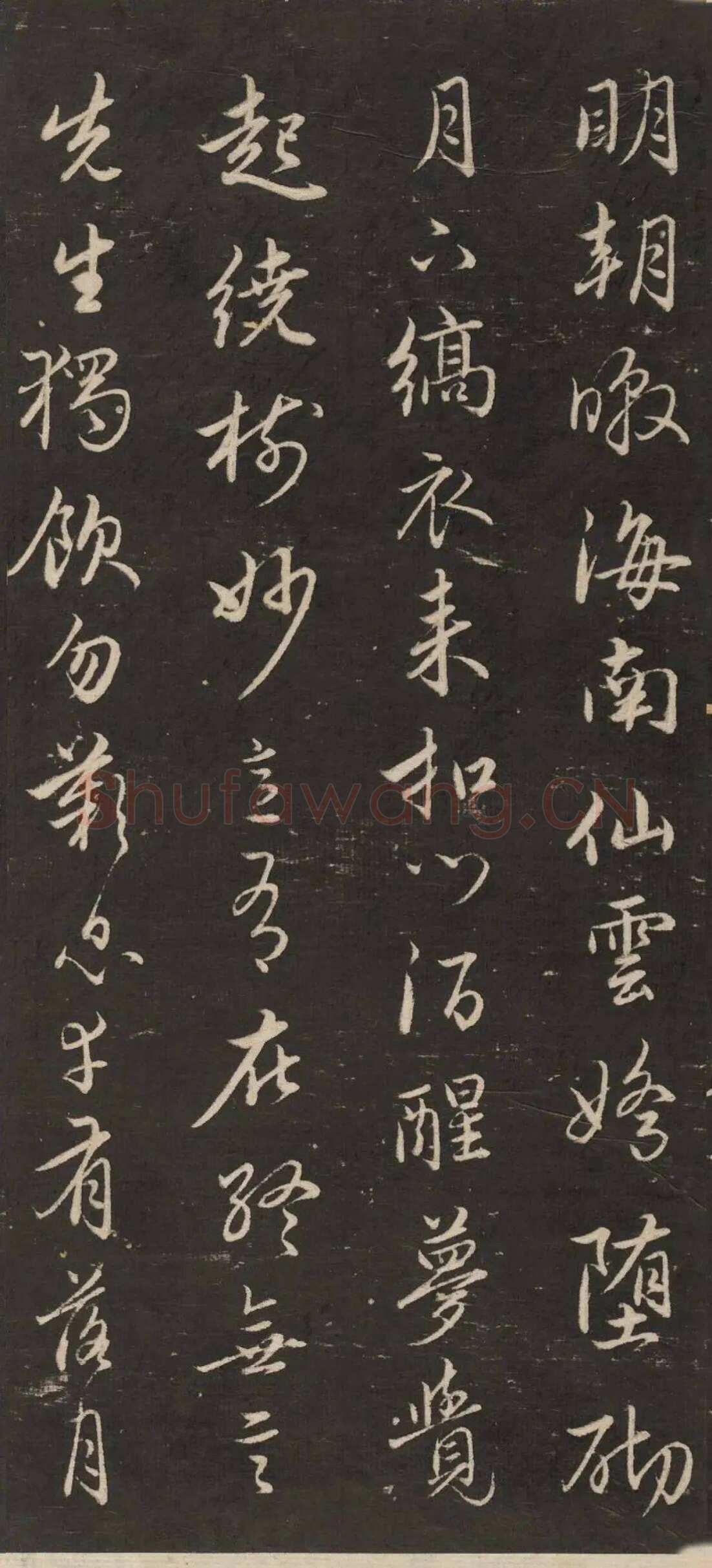 赵孟頫《行书苏轼梅花十绝》(墨拓)