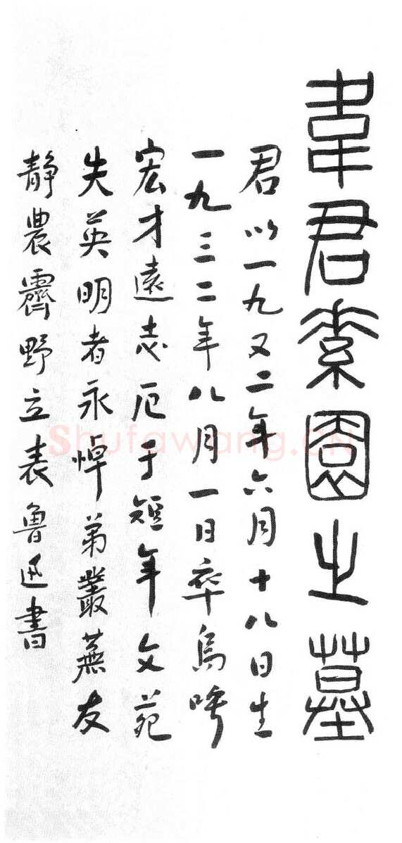 非常时髦 鲁迅的书法(作者:管继平)