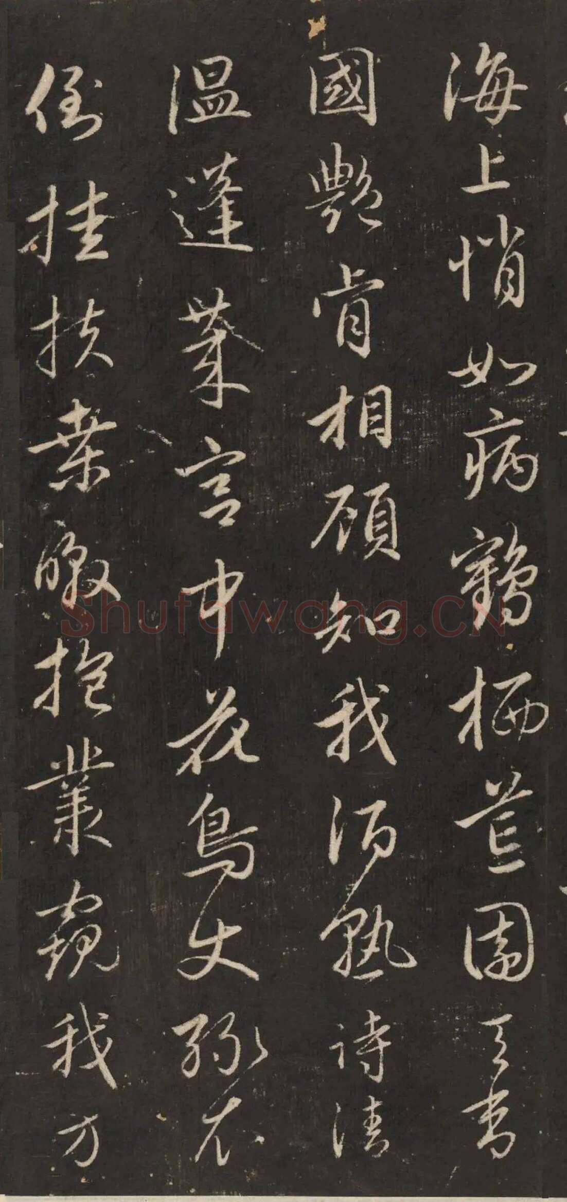 赵孟頫《行书苏轼梅花十绝》(墨拓)