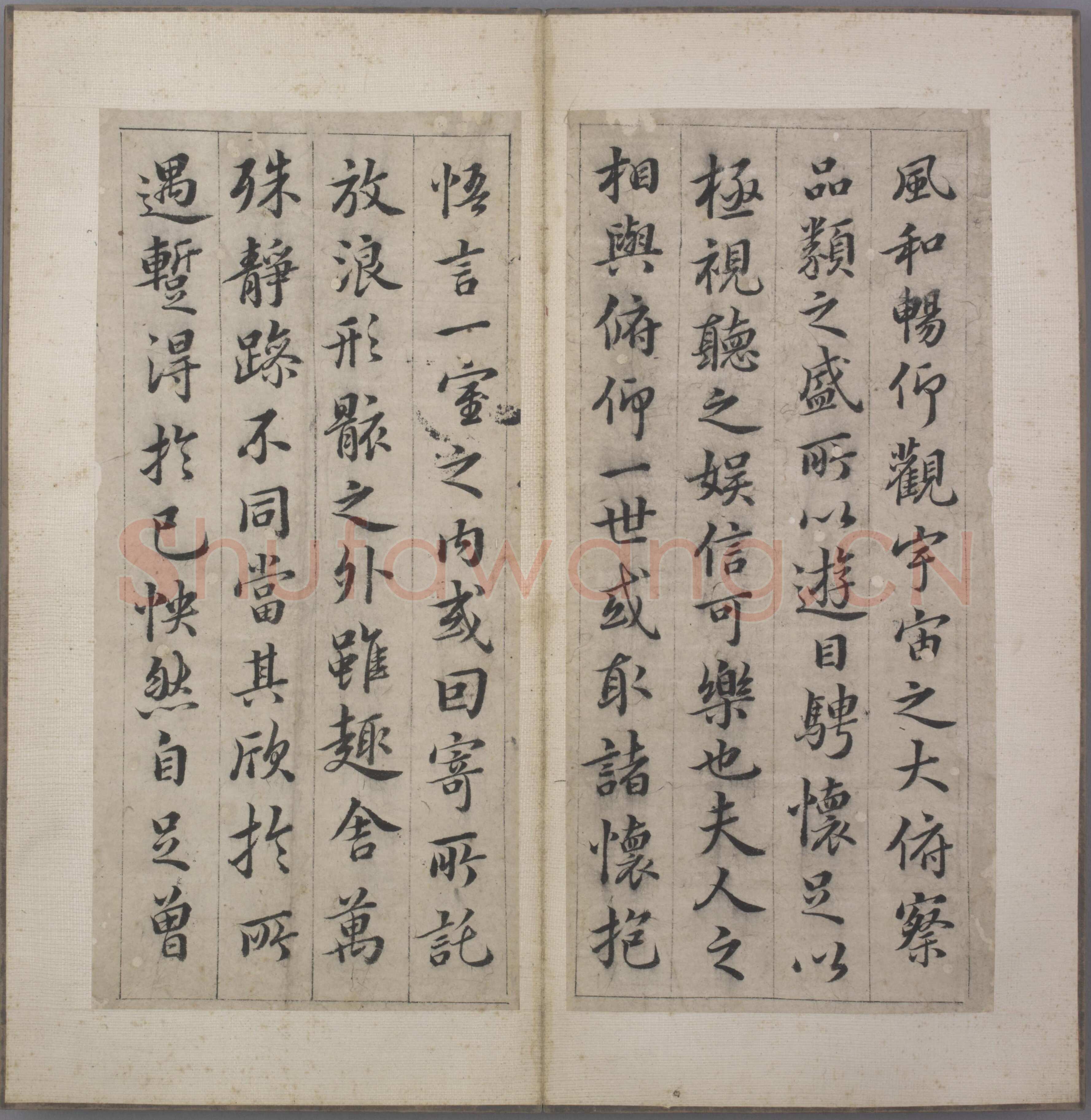 韩道亨《行书临兰亭序册》纸本 24.3×11.4cm×13 北京故宫博物院藏