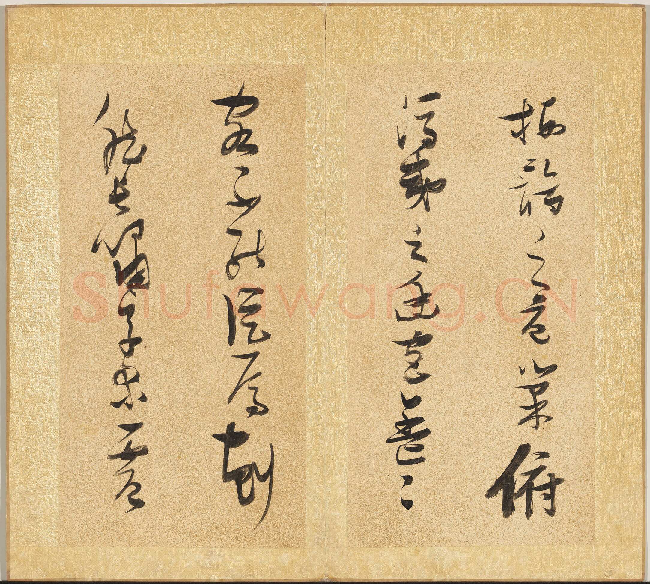 张瑞图《草书后赤壁赋册》纸本草书 29.3x15cm ×15 天启七年(1627)台北故宫博物院藏