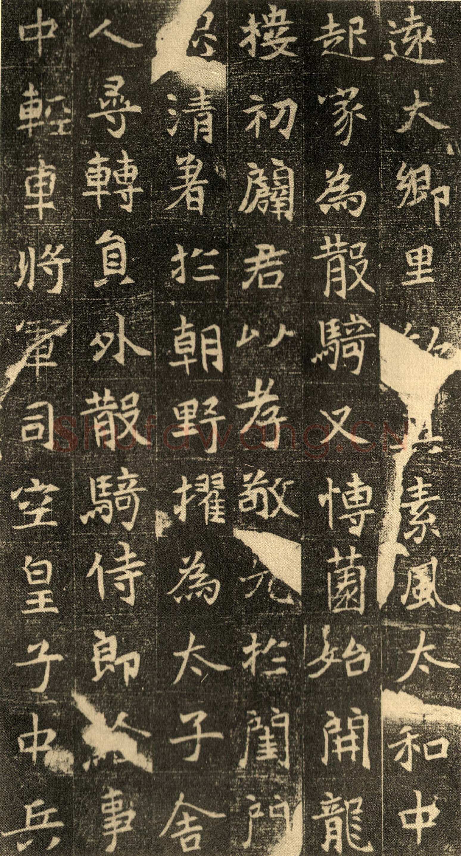 元仙墓志前秦北朝碑刻碑拓,摘自前秦北朝元仙墓志