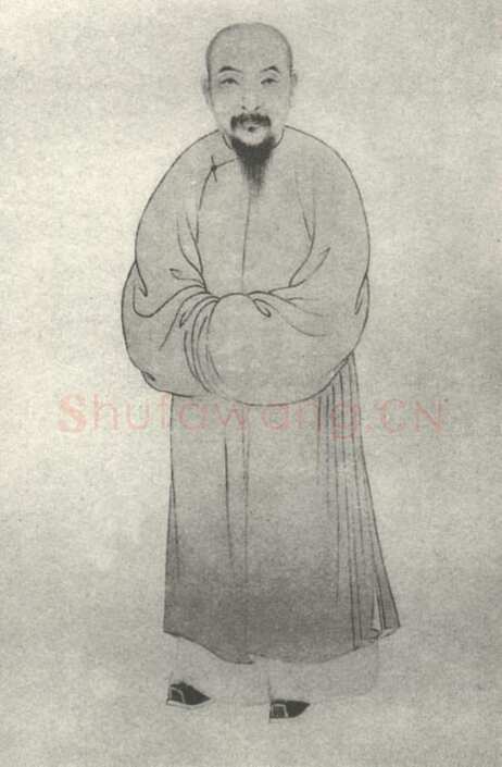 高士奇《行书皇甫冉诗轴》