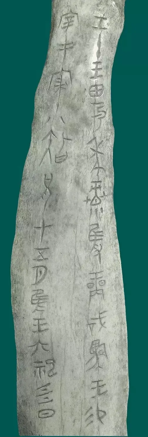 商 宰丰骨匕记事刻辞甲骨文写法,摘自商 宰丰骨匕记事刻辞