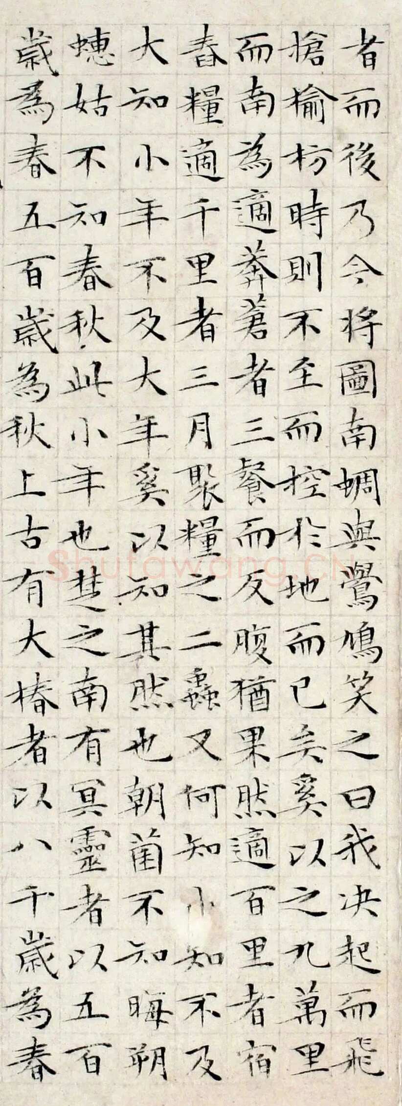 文徵明《小楷庄子南华经》纸本册页 湖南省博物馆藏