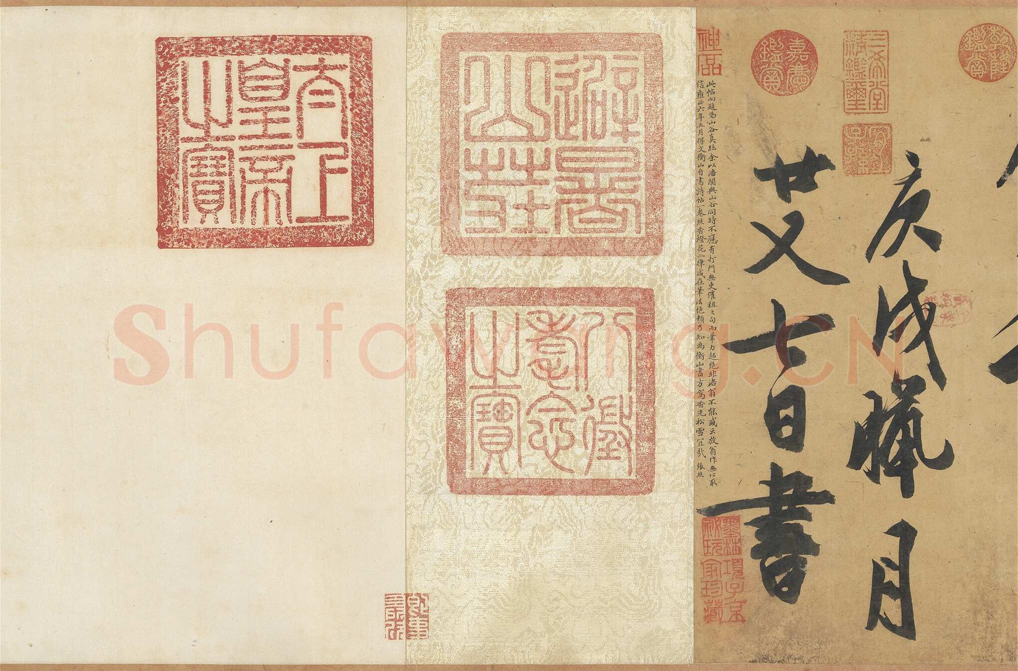 文徵明《自书灯花焚香等诗帖卷》纸本行书，31.5x518.3cm 1550年 台北故宫博物院藏