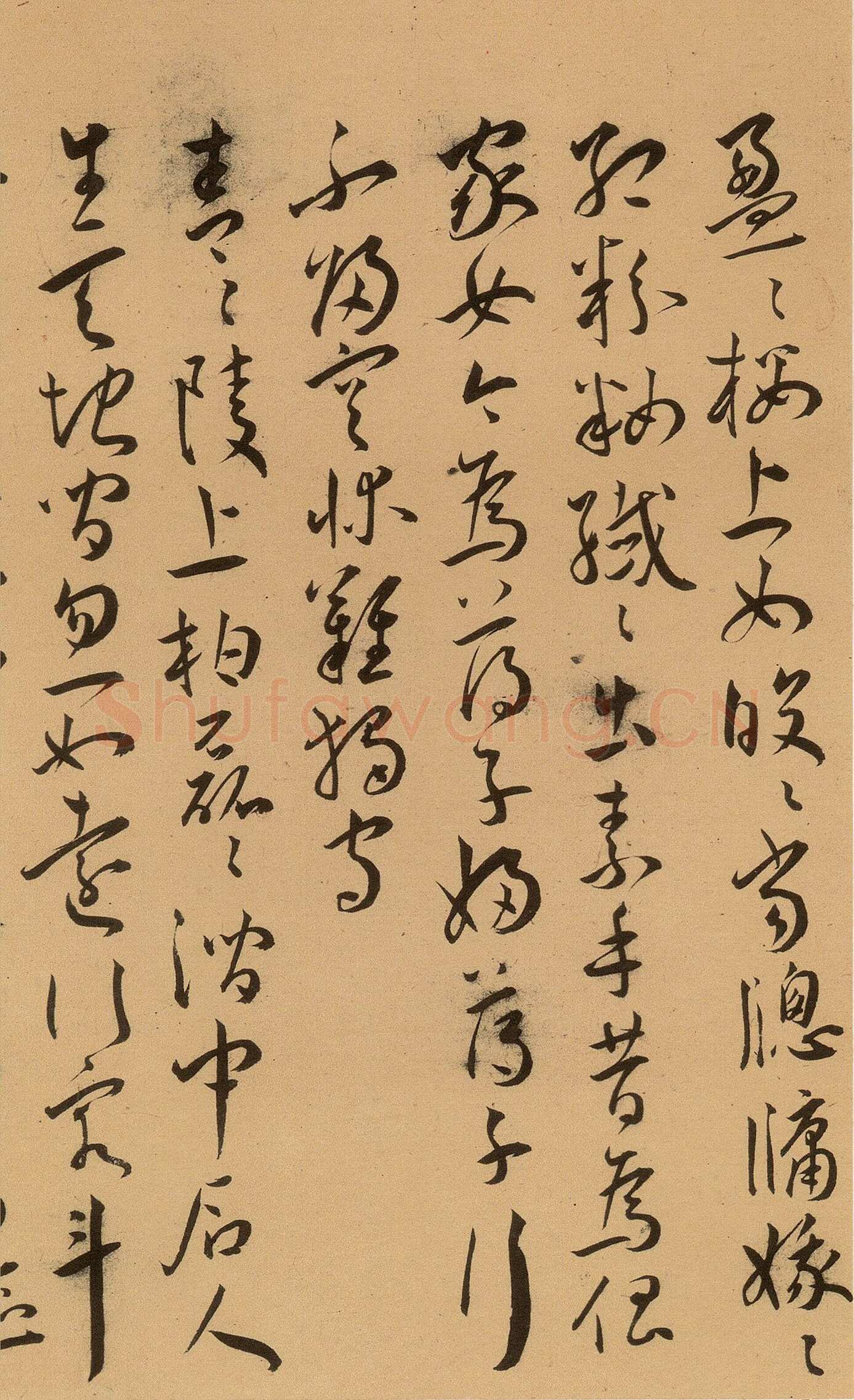 王宠《草书古诗十九首卷》纸本 草书 29.3×380.1cm 上海博物馆藏