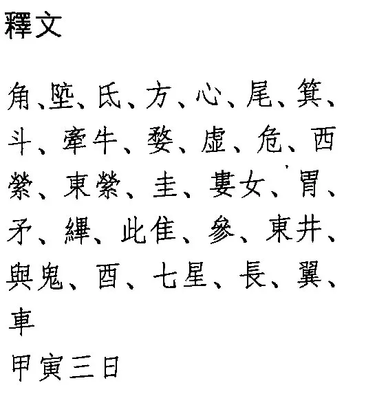 曾侯乙墓竹简朱书陶文作品欣赏,摘自先秦曾侯乙墓竹简