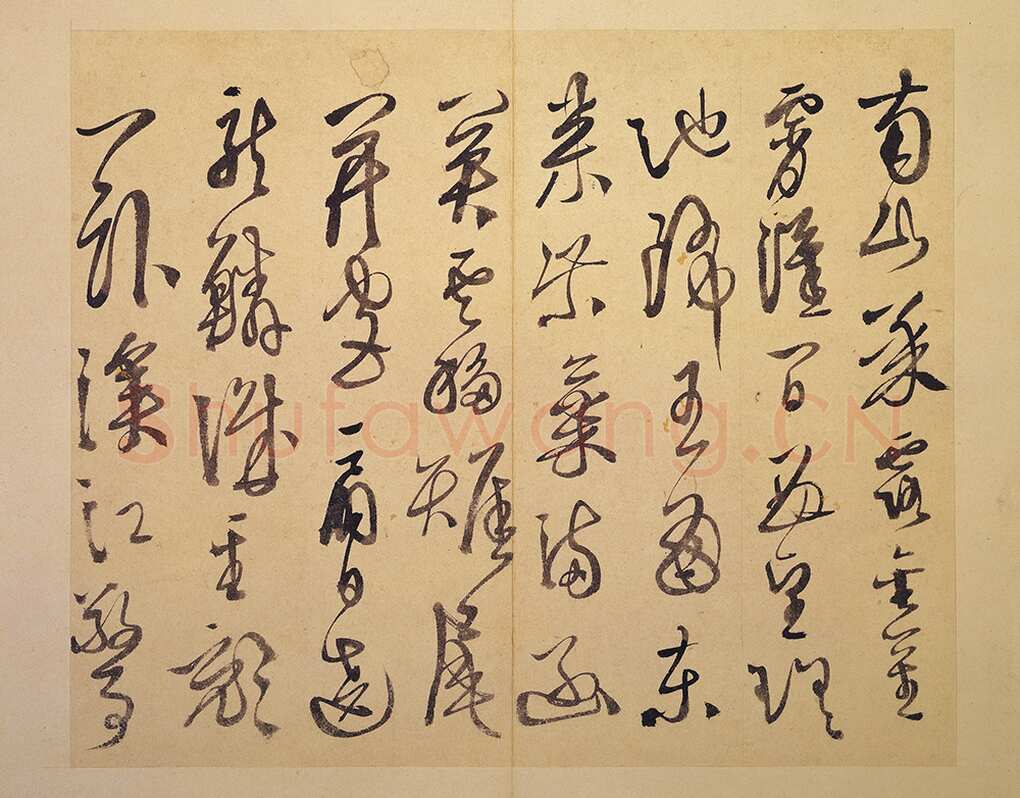 徐渭《行草书杜甫秋兴八首》册页 纸本 高25.3厘米 台北故宫博物院藏