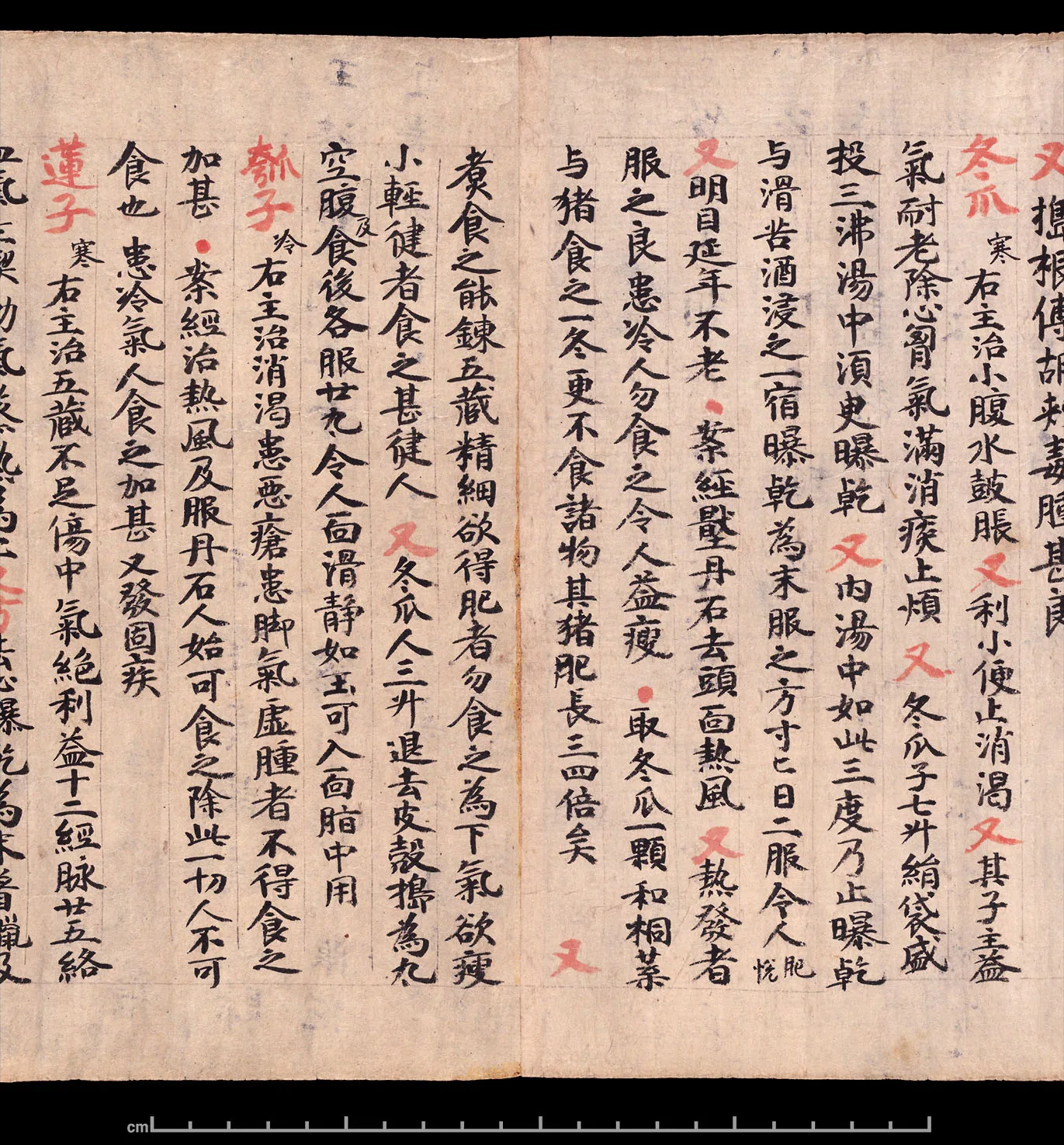 敦煌书法敦煌书法作品,摘自东晋至北宋食疗本草