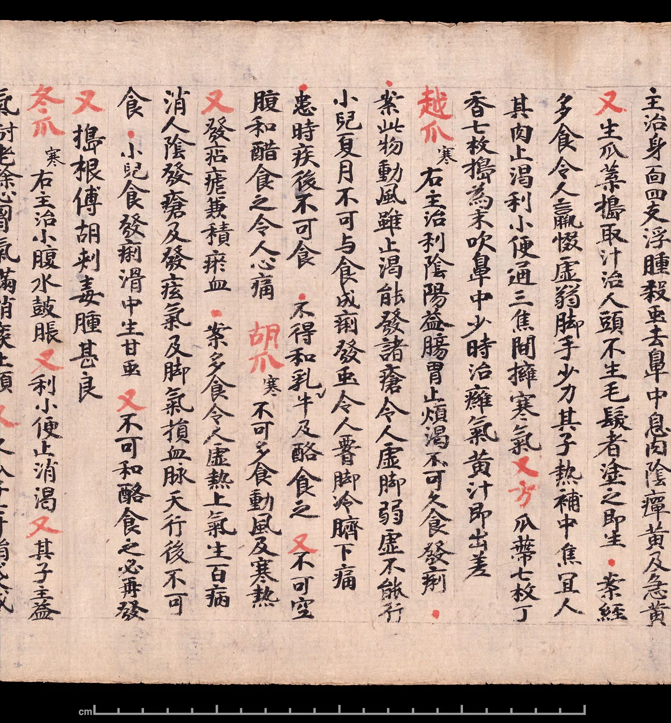 敦煌书法敦煌书法作品,摘自东晋至北宋食疗本草