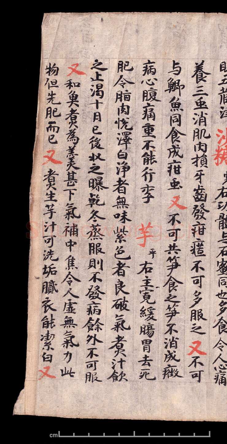 敦煌书法敦煌书法作品,摘自东晋至北宋食疗本草
