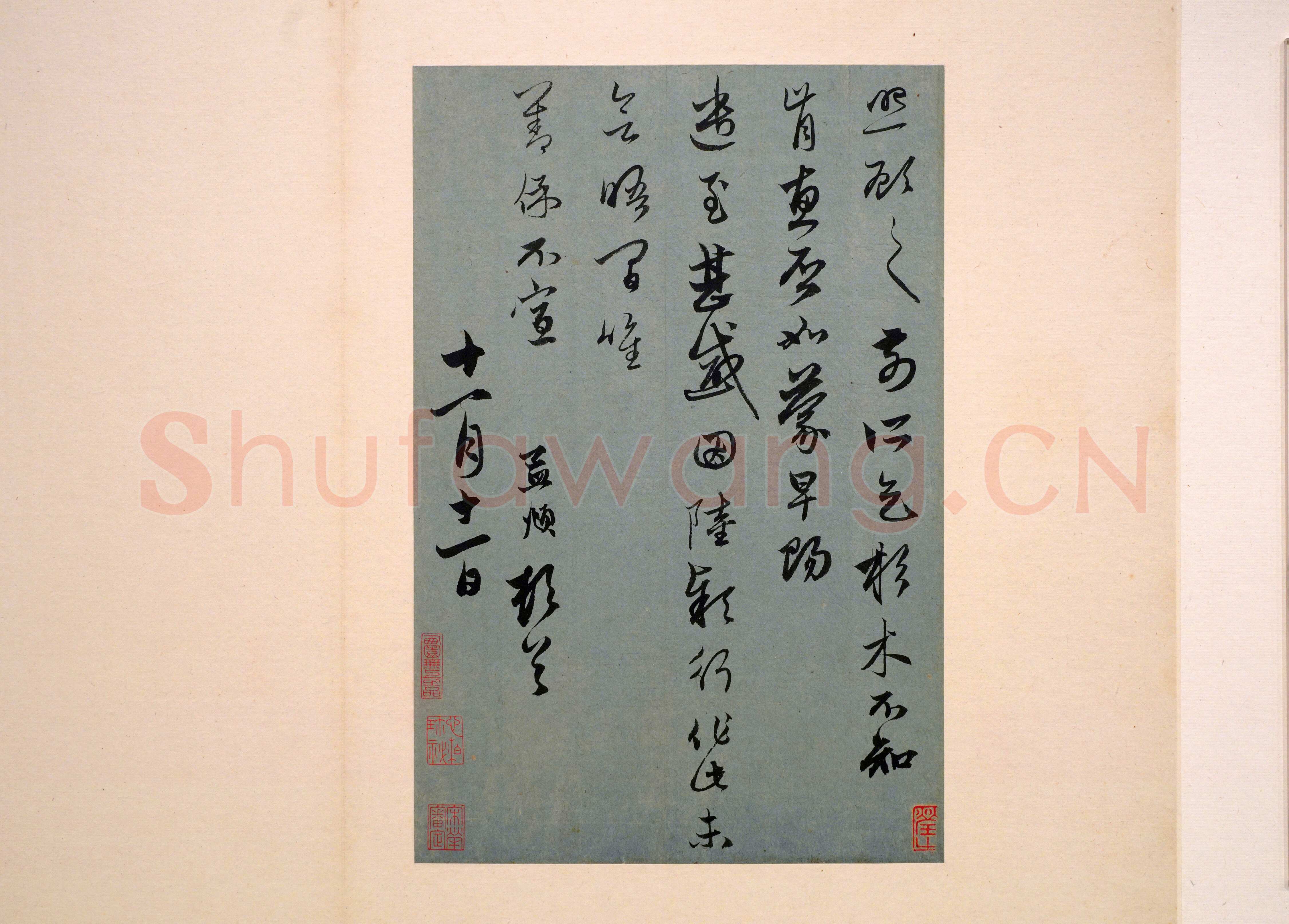 赵孟頫《行书十二札册 》纸本行书 29.5×27.2cm×12 上海博物馆藏