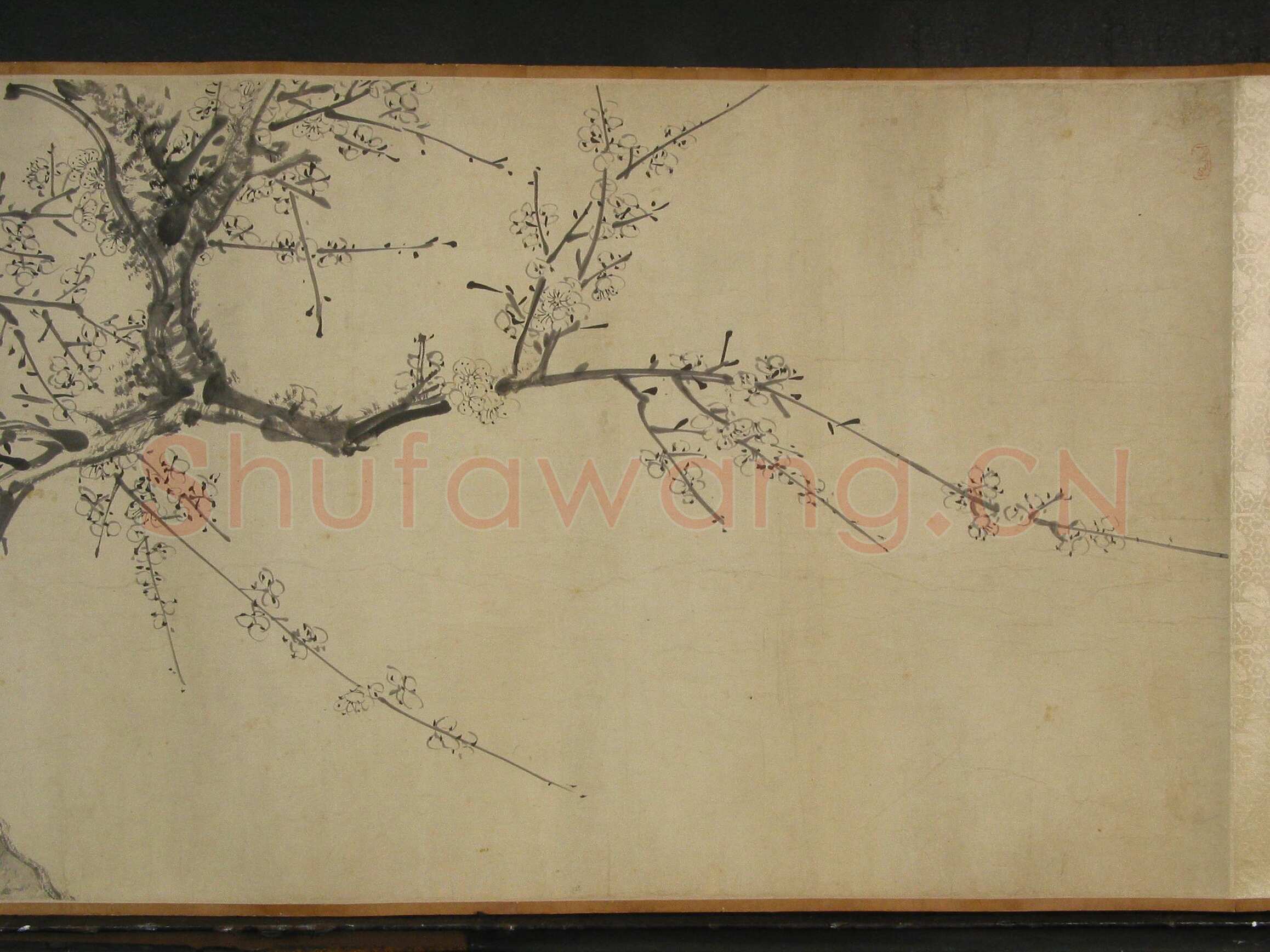 文徵明《自书梅花诗卷》纸本行书 47.2×470cm 画47×147.5cm 1552年 辽宁省博物馆藏