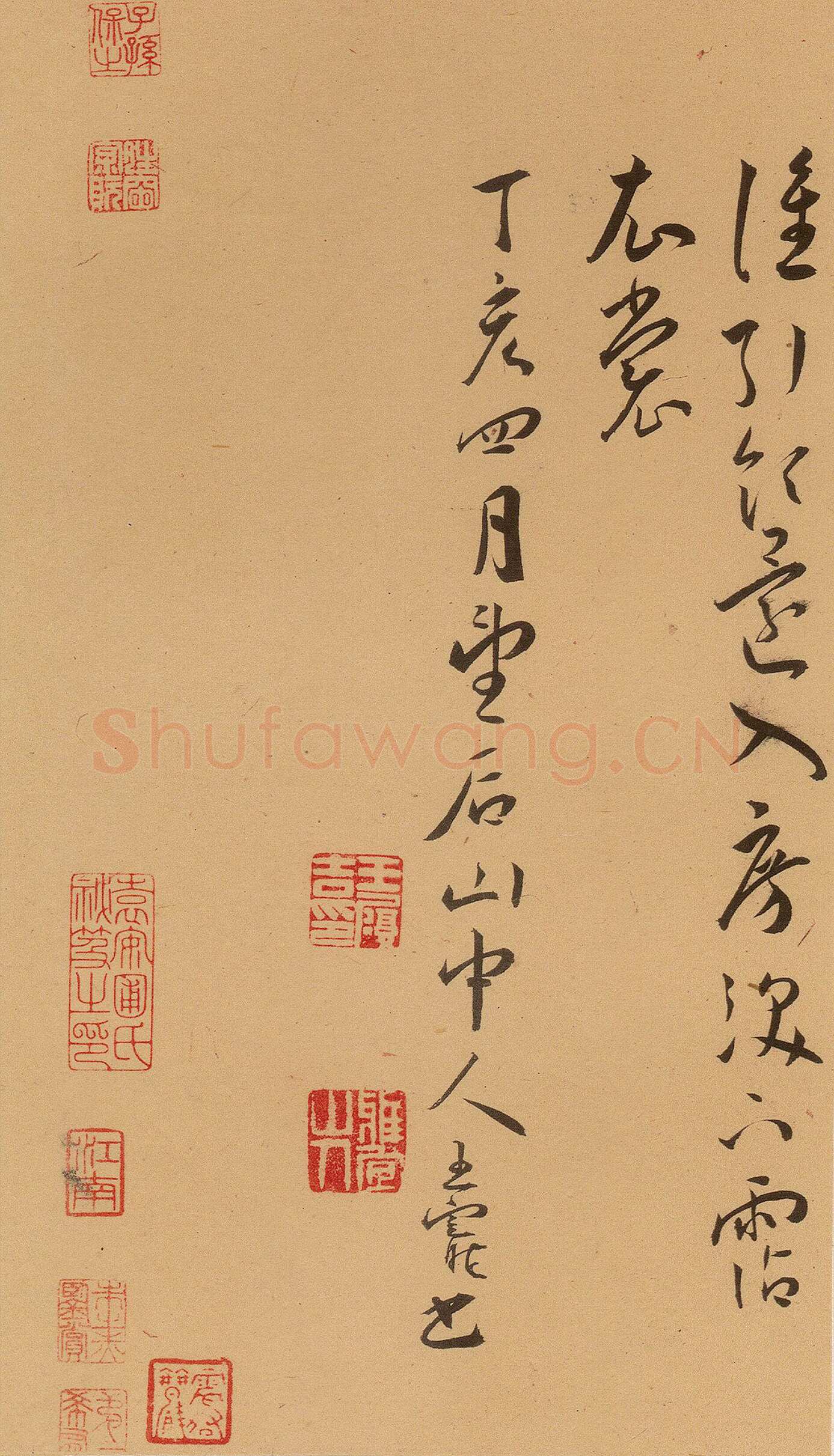 王宠《草书古诗十九首卷》纸本 草书 29.3×380.1cm 上海博物馆藏