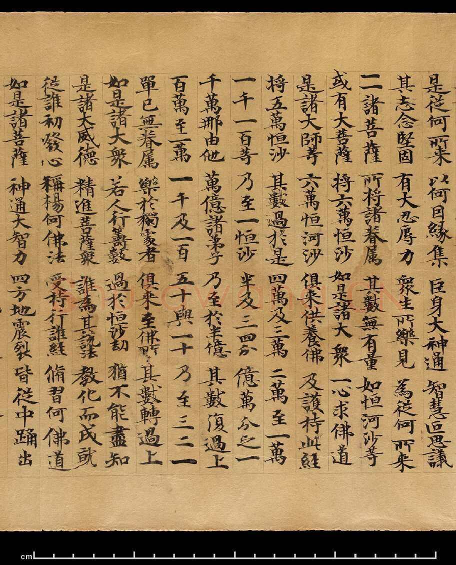 敦煌书法敦煌书法作品,摘自东晋至北宋妙法莲华经