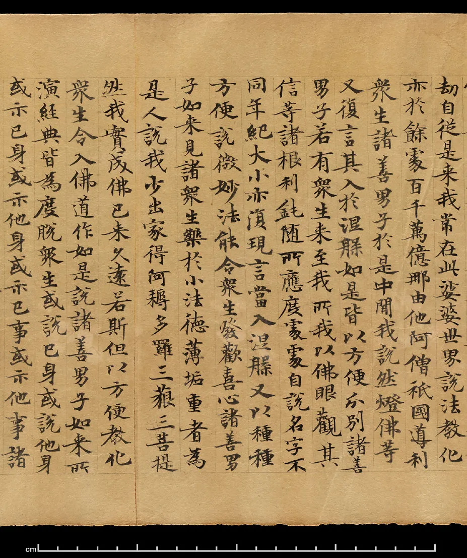敦煌书法敦煌书法作品,摘自东晋至北宋妙法莲华经