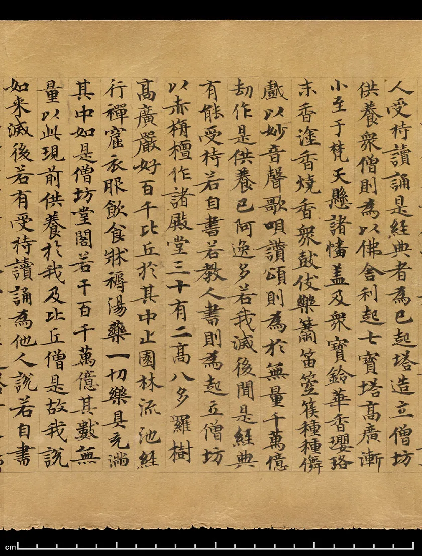 敦煌书法敦煌书法作品,摘自东晋至北宋妙法莲华经