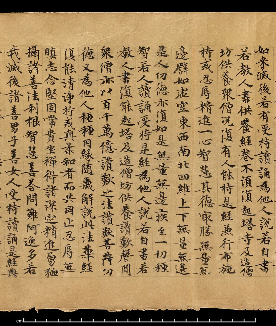 敦煌书法敦煌书法作品,摘自东晋至北宋妙法莲华经