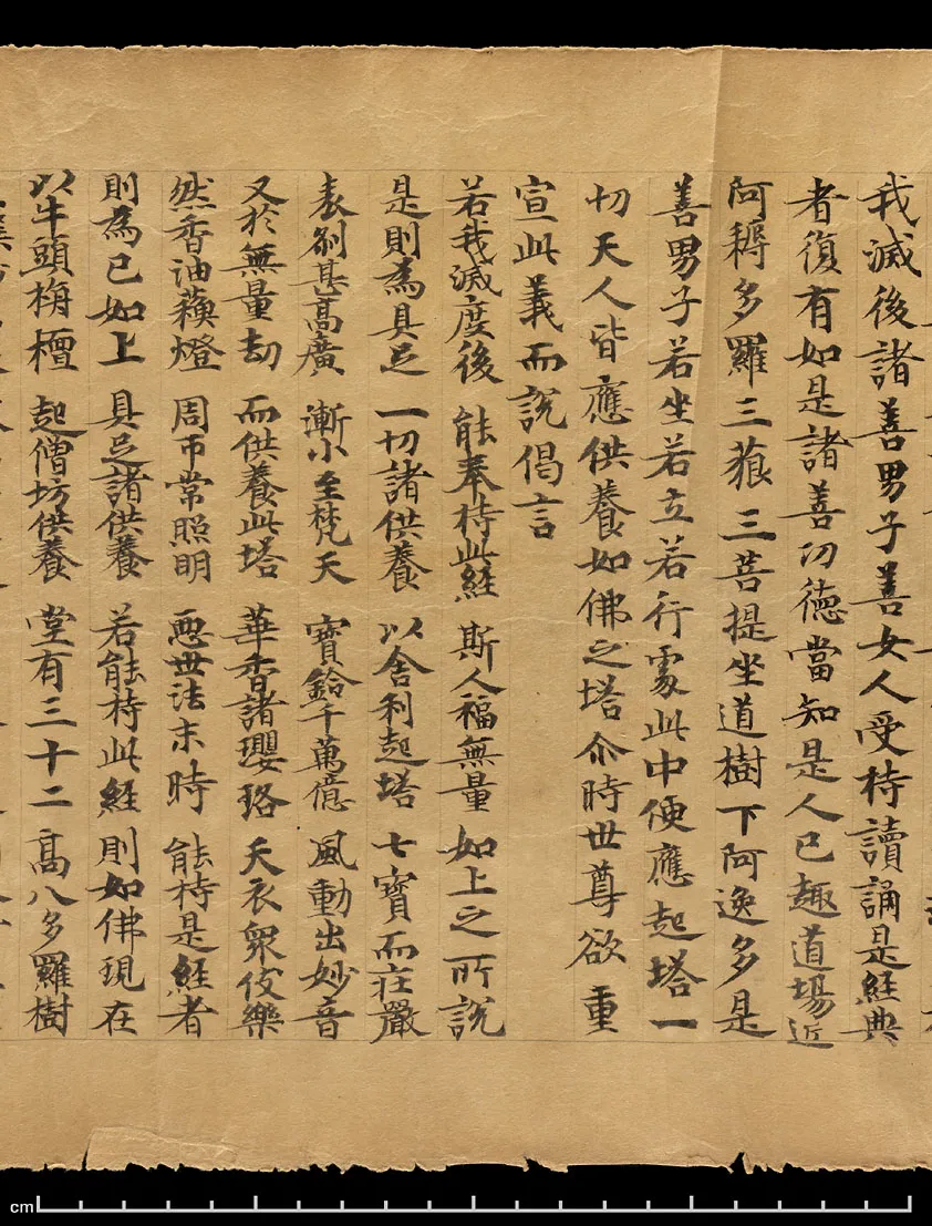 敦煌书法敦煌书法作品,摘自东晋至北宋妙法莲华经