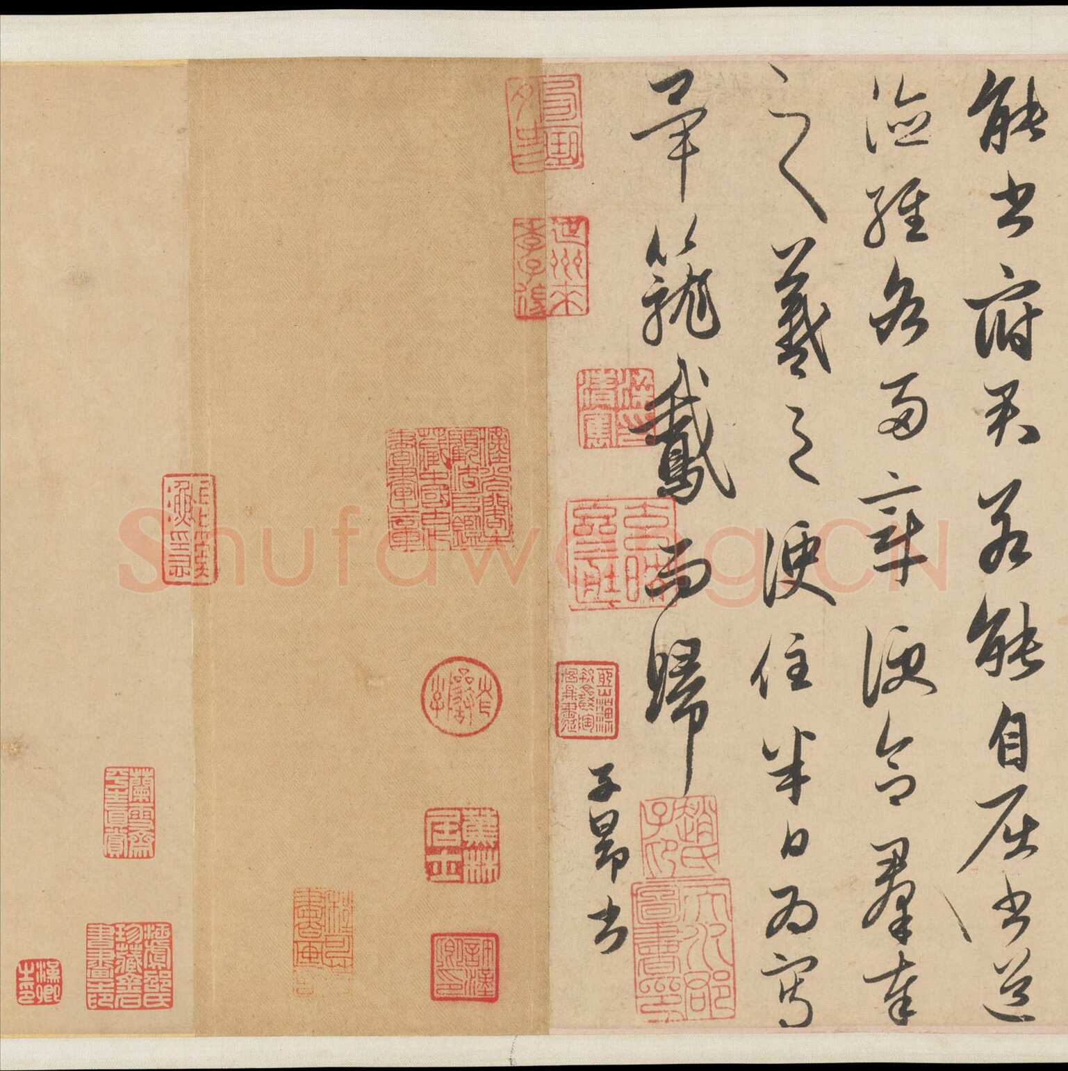 赵孟頫《王羲之轶事帖》纸本行书 24.4×117cm 美国纽约大都会博物馆藏