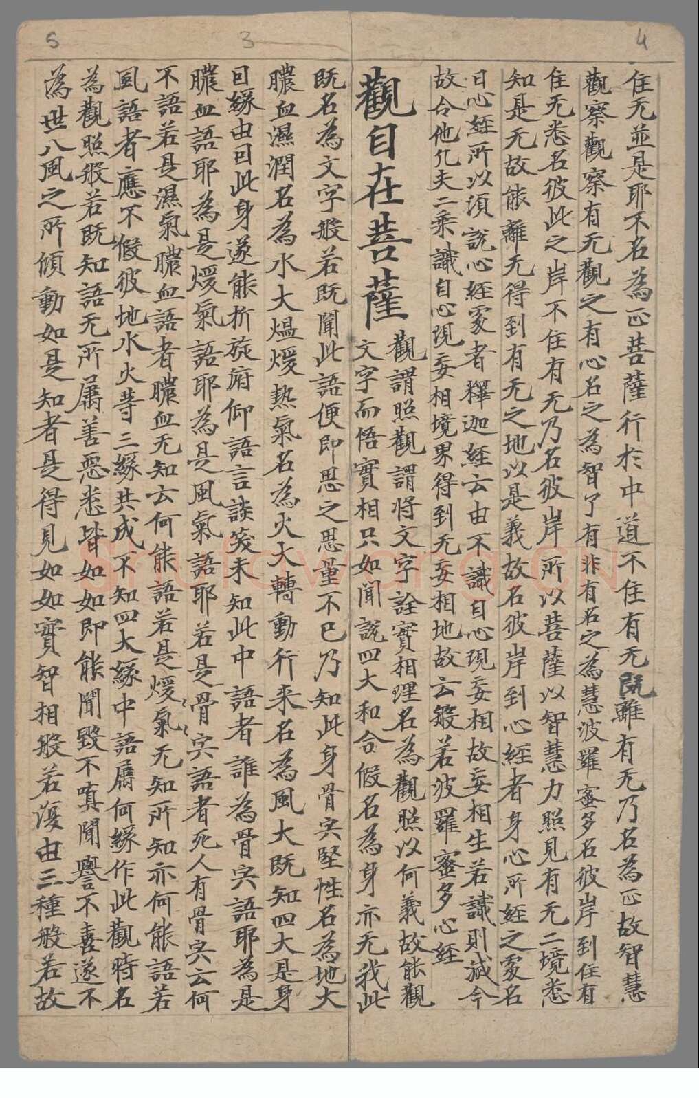 敦煌书法敦煌书法作品,摘自东晋至北宋般若波罗蜜多心经