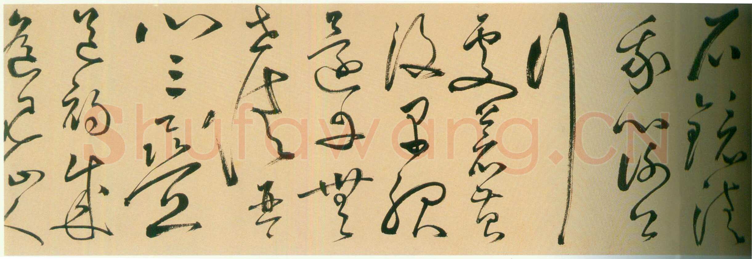 丰坊《草书李白庐山谣诗卷》纸本草书 纵24.4cm 横541.6cm 上海博物馆藏