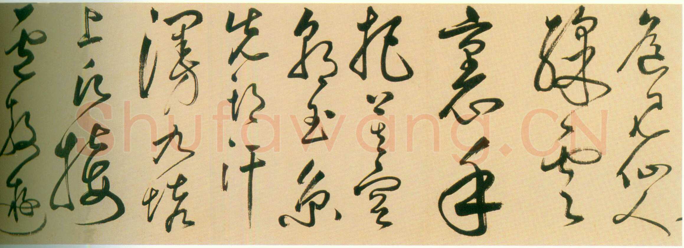 丰坊《草书李白庐山谣诗卷》纸本草书 纵24.4cm 横541.6cm 上海博物馆藏