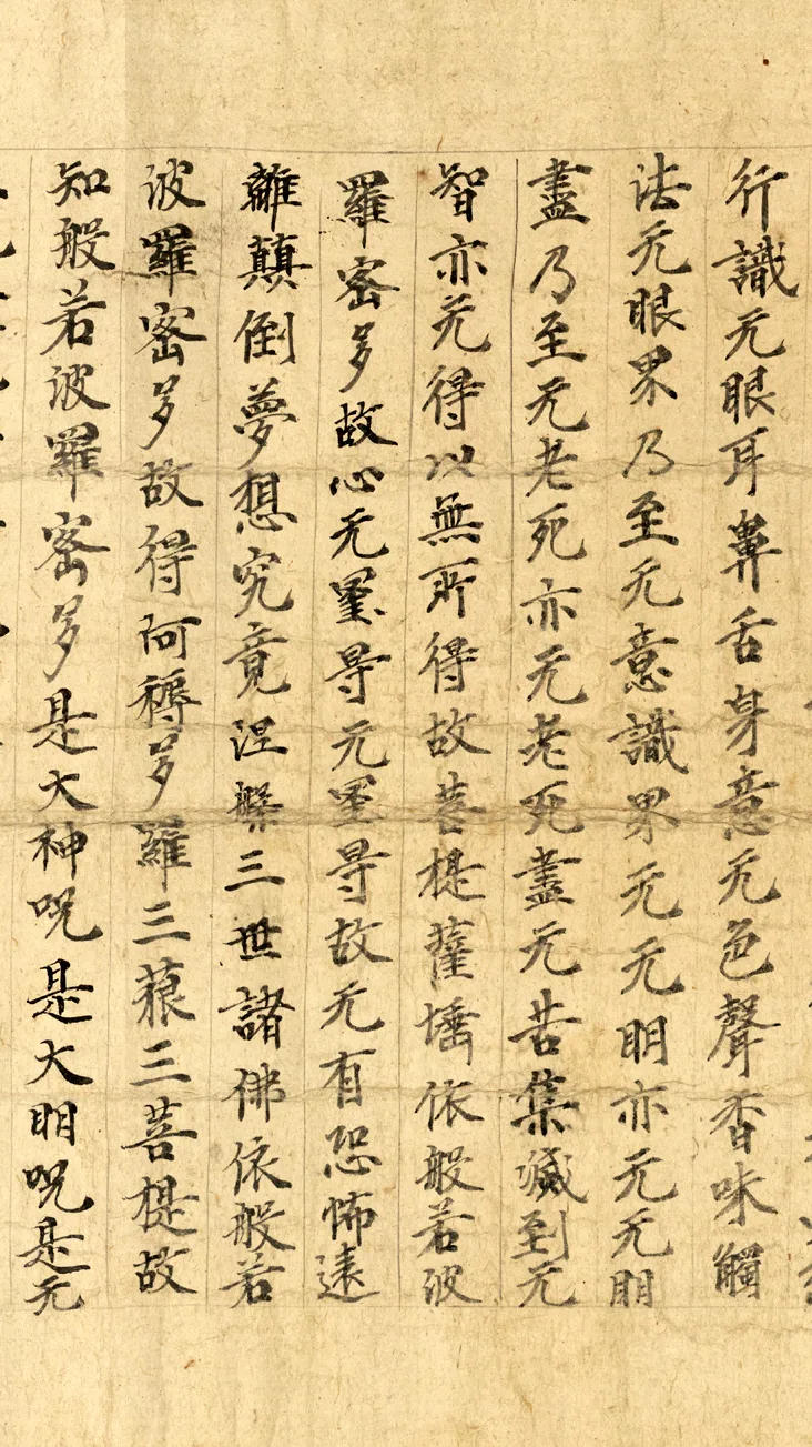 敦煌书法敦煌书法作品,摘自东晋至北宋般若波罗蜜多心经