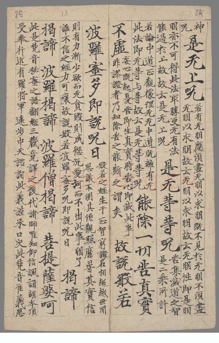 敦煌书法敦煌书法作品,摘自东晋至北宋般若波罗蜜多心经