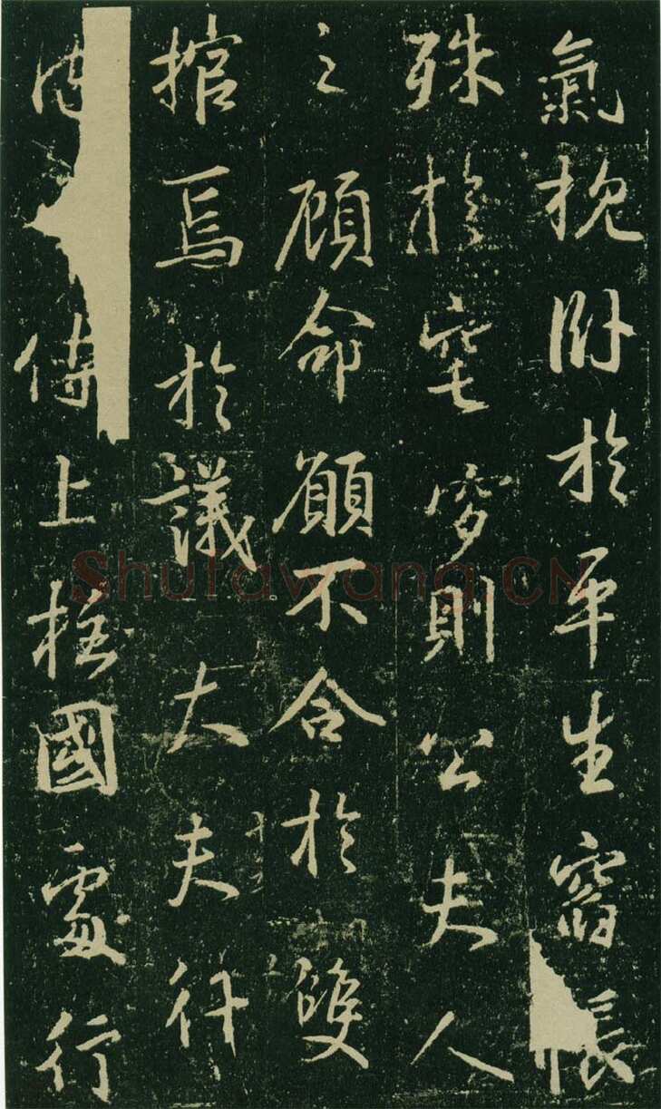 大雅《兴福寺半截碑》此碑又名《吴文碑》,摘自唐朝兴福寺半截碑