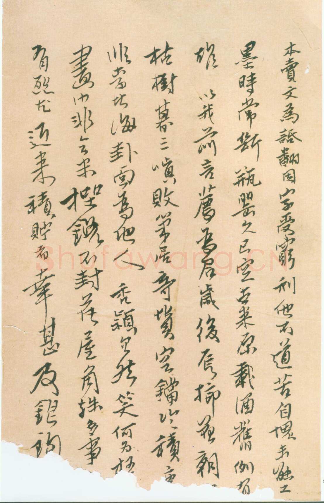 傅山《杂诗稿册》22×14cm 共6页 陕西师范大学图书馆藏