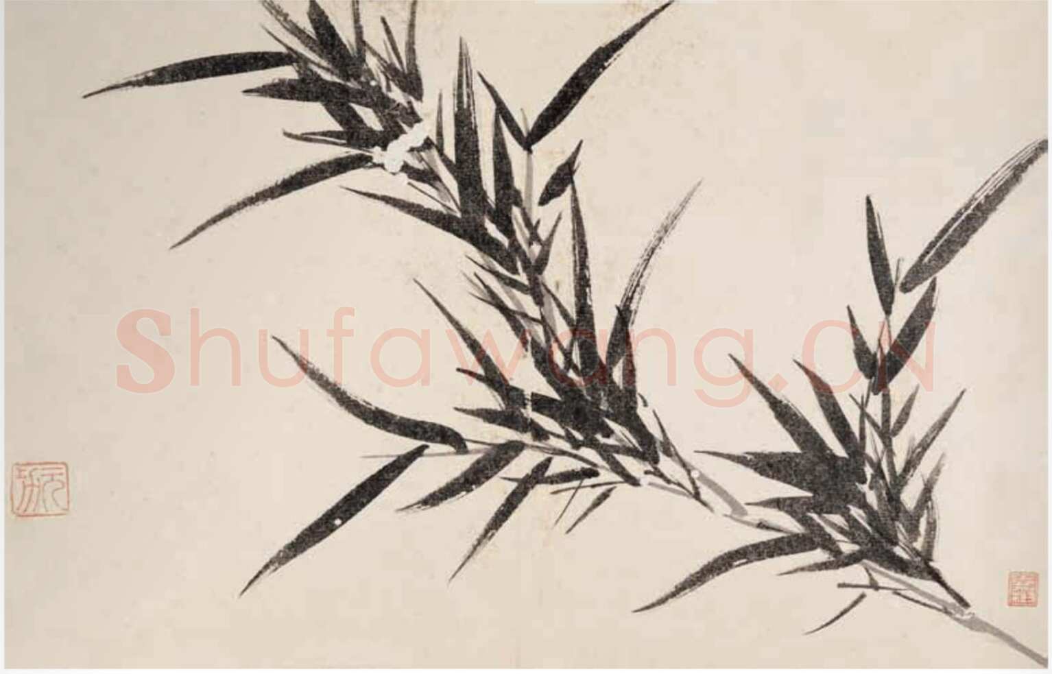 归庄《墨竹诗翰册》24.5×35.5cm×15 昆仑堂美术馆藏