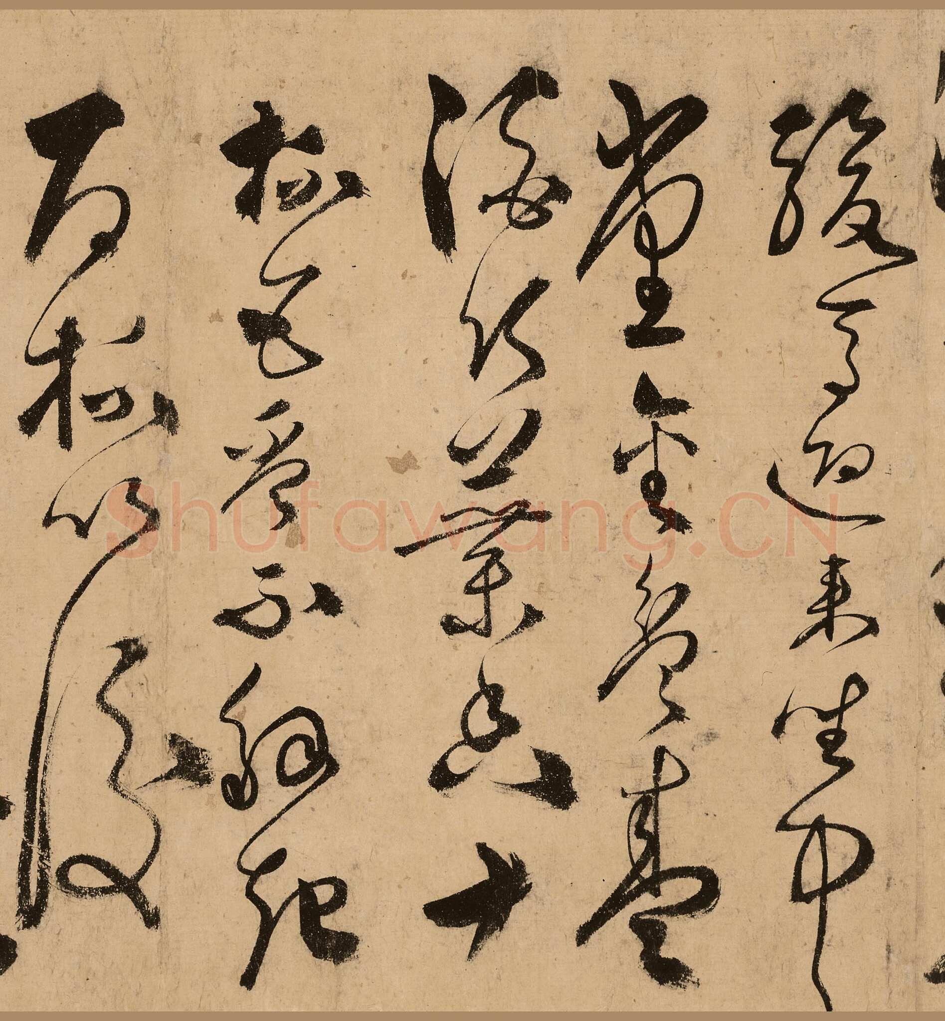 张弼《狂草任华怀素上人草书歌》(传)纸本 31.5×526cm