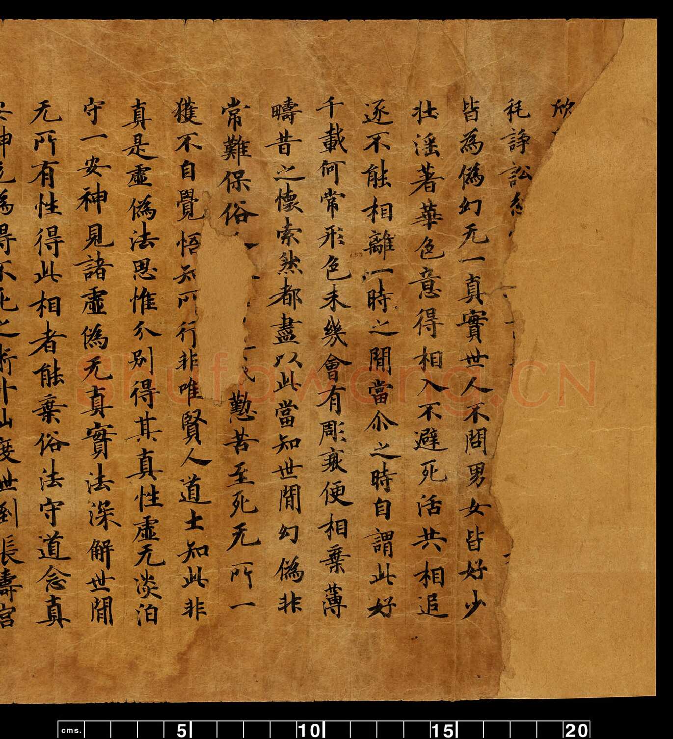 敦煌书法敦煌书法道教经典,摘自东晋至北宋道教经典3