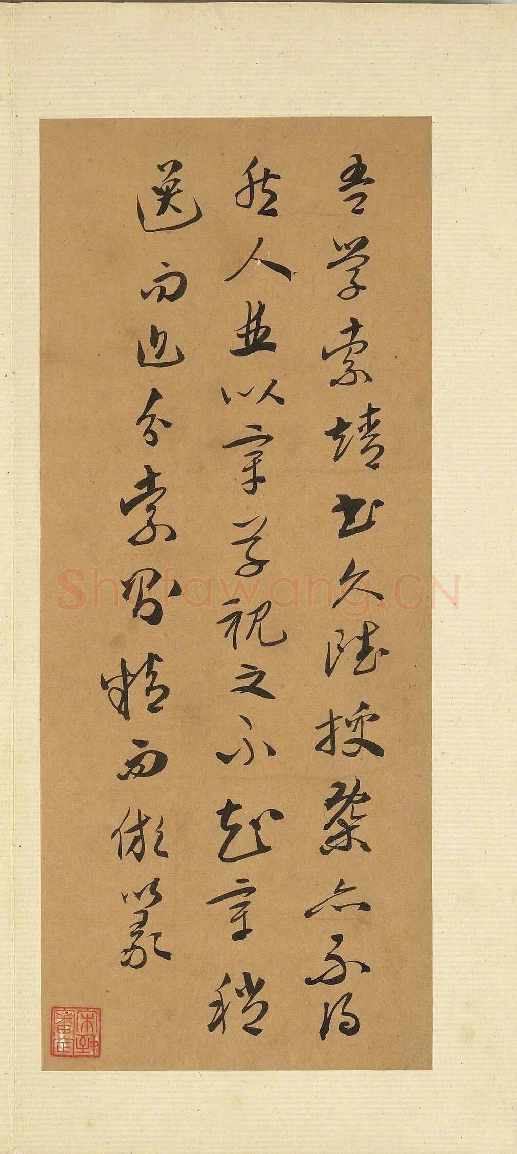 徐渭《诗帖并书评册》纸本 册(折装 · 方幅式)26.4×10.9 厘米 台北故宫博物院藏