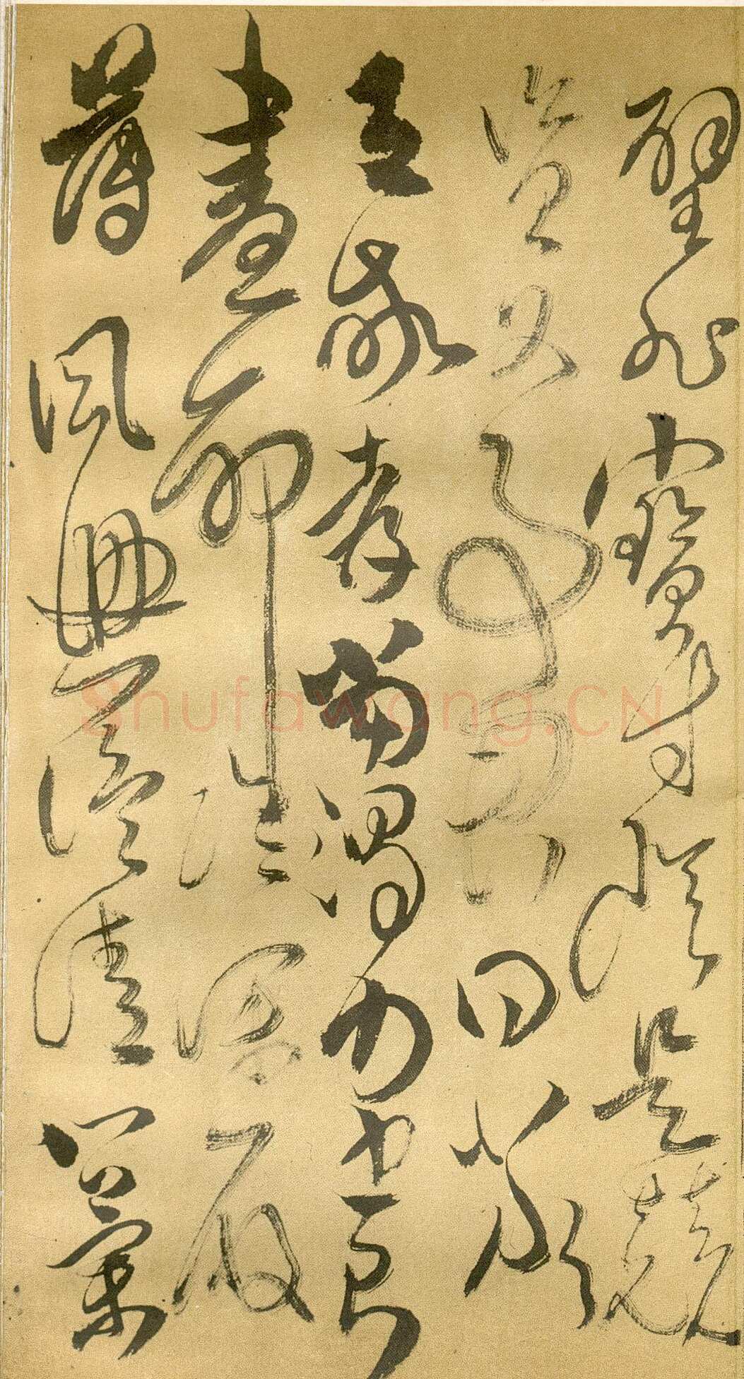 傅山《草书千字文》册 共12页 纸本 24.5×13cm 山西省博物院藏