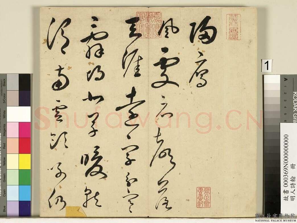 王逢元《七言律诗轴、草书自书诗册、跋陆治写生册》