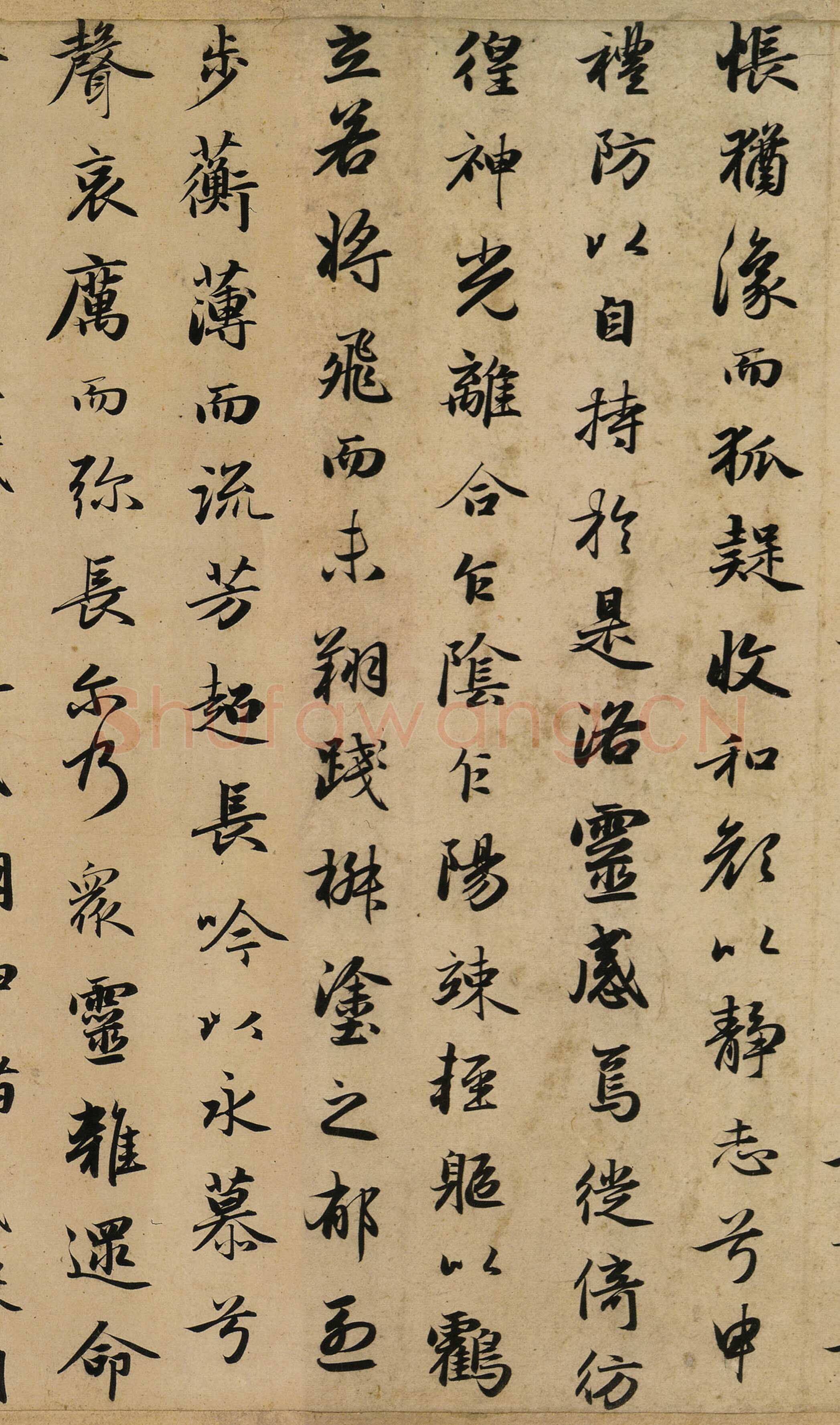 赵孟頫《洛神赋卷》纸本行书 29.2×193cm 大德四年(1300)天津市博物馆藏