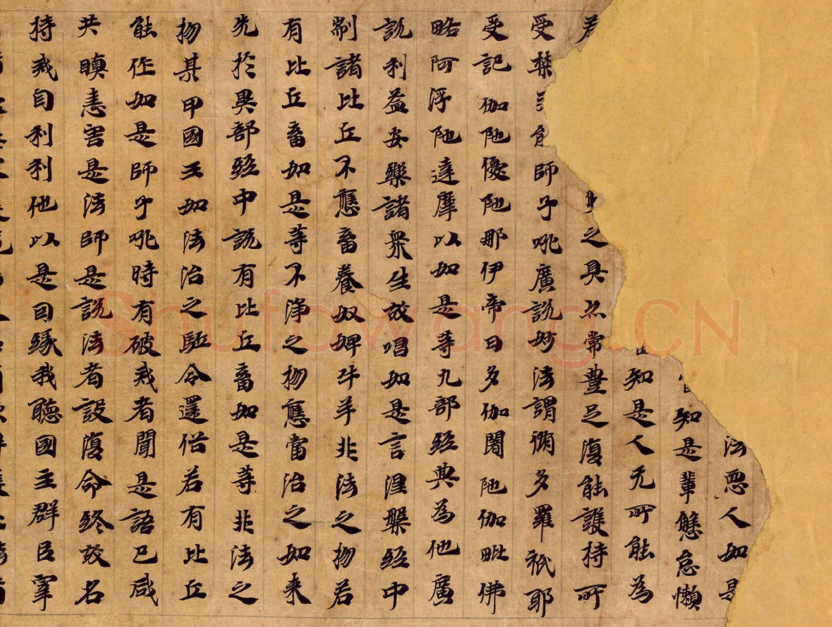 敦煌书法敦煌书法大般涅槃经,摘自东晋至北宋大般涅槃经3