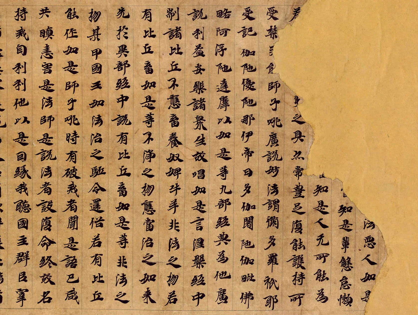 敦煌书法敦煌书法大般涅槃经,摘自东晋至北宋大般涅槃经3