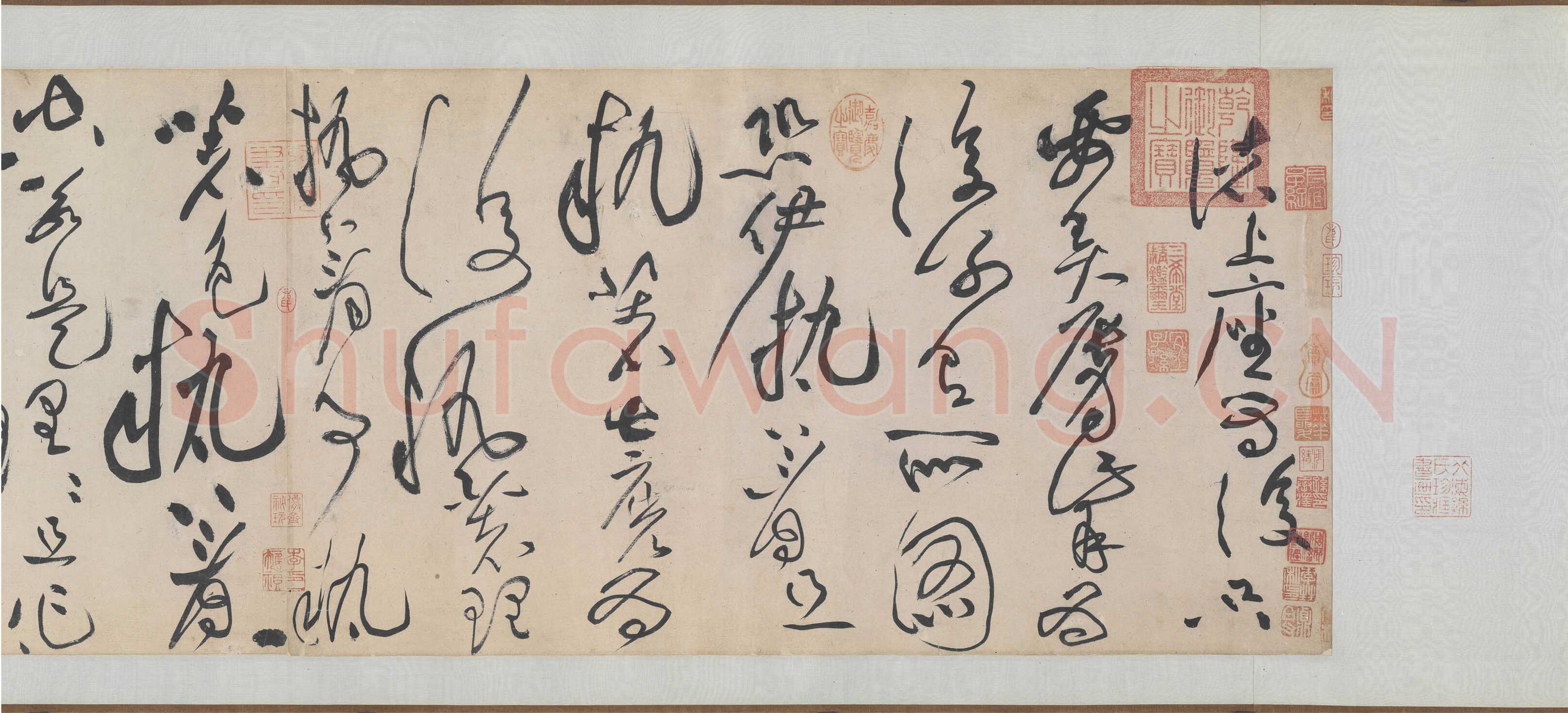 黄庭坚《诸上座草书卷》纸本，草书 33×729.5 约元符三年(1100年)北京故宫博物院藏