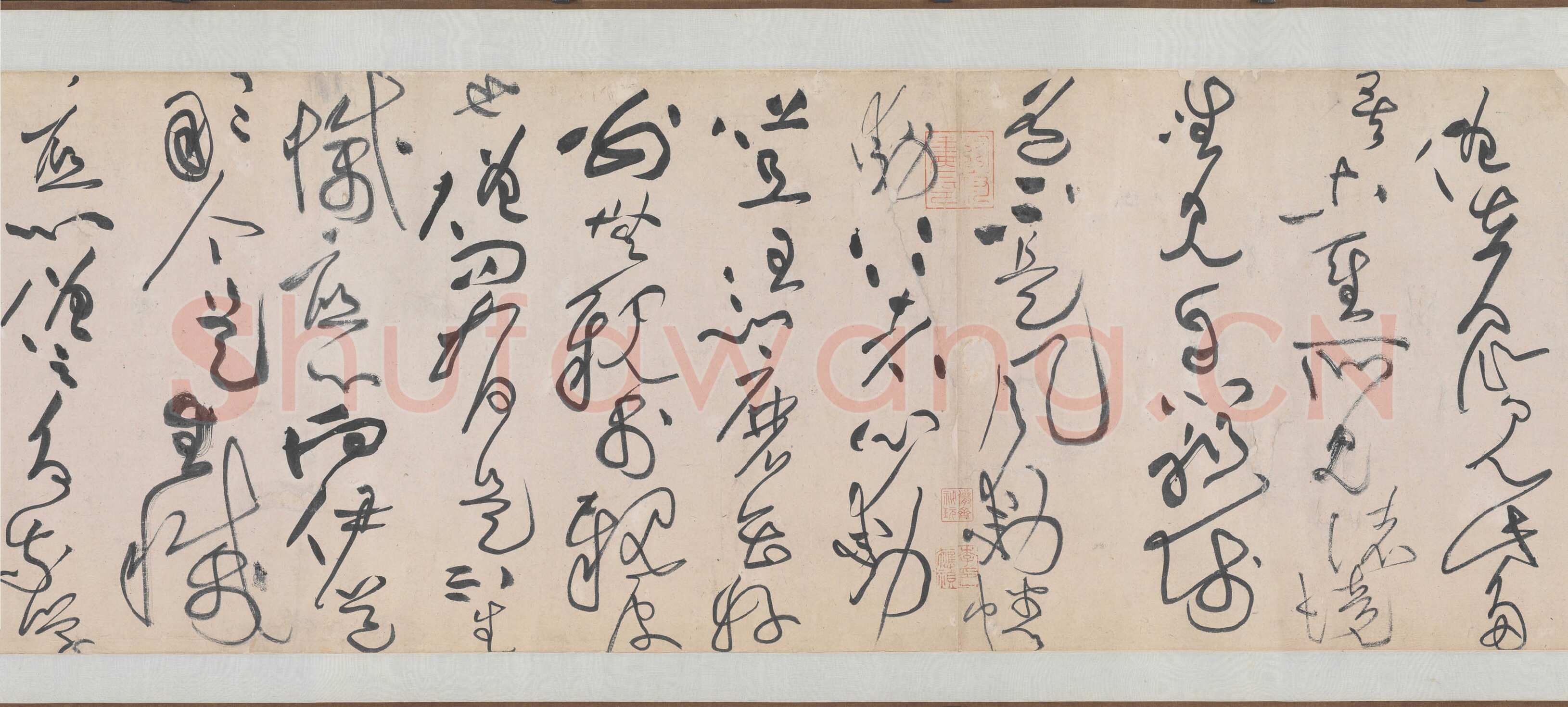 黄庭坚《诸上座草书卷》纸本，草书 33×729.5 约元符三年(1100年)北京故宫博物院藏
